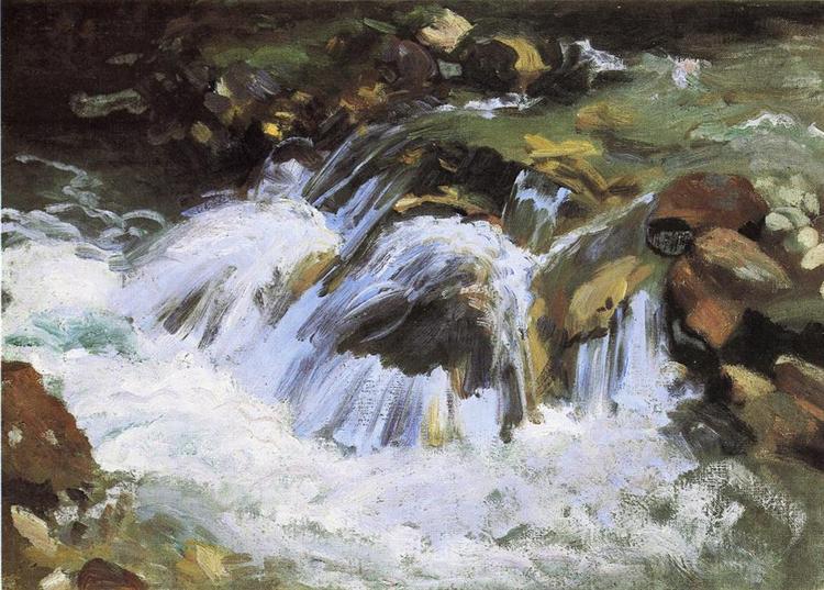A Mountain Stream, Tyrol, 1914 - Джон Сінгер Сарджент