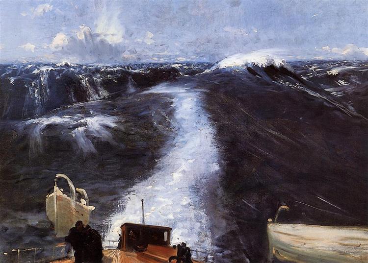 Atlantic Storm, 1876 - Джон Сингер Сарджент