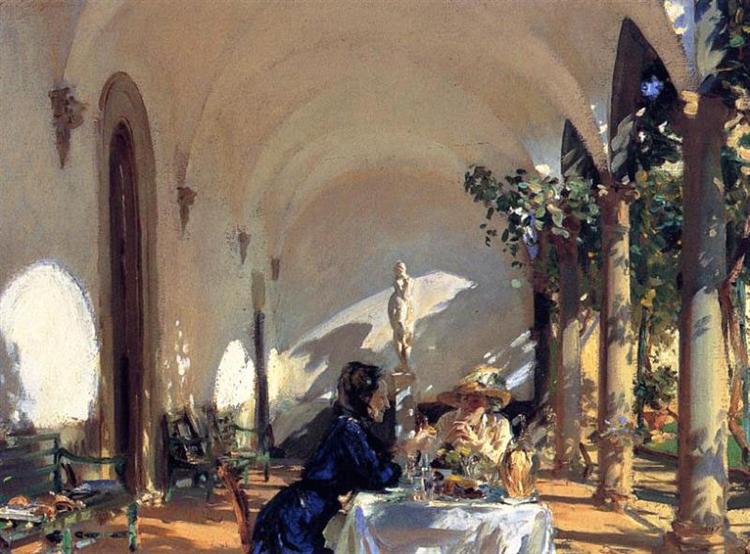 Breakfast in the Loggia, 1910 - Джон Сингер Сарджент