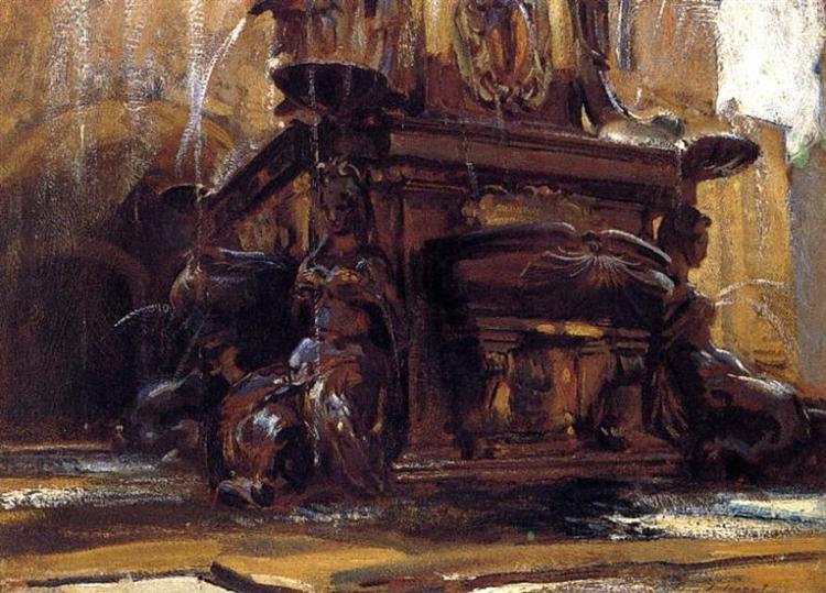Fountain at Bologna, c.1906 - Джон Сінгер Сарджент