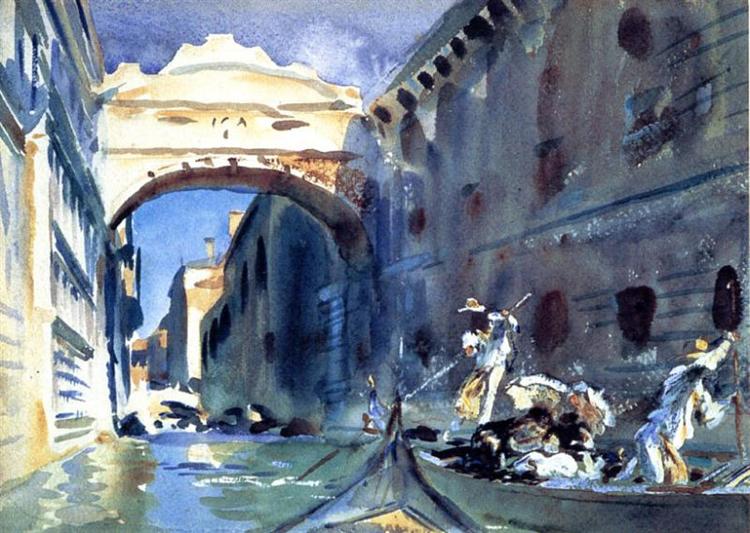 The Bridge of Sighs, c.1905 - c.1908 - Джон Сингер Сарджент