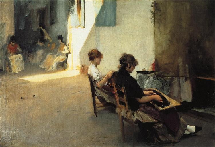 Venetian Bead Stringers, 1880 - 1882 - John Singer Sargent
