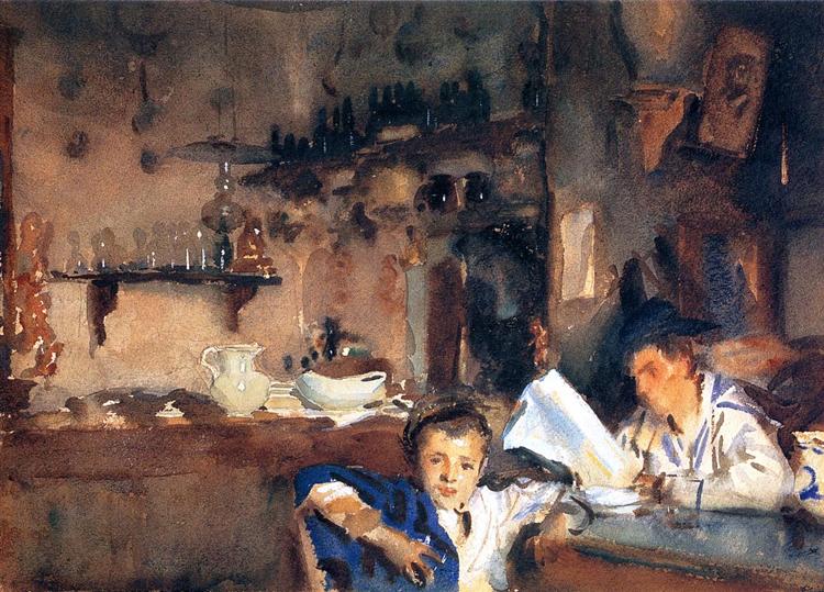 Venetian Interior, c.1903 - Джон Сингер Сарджент