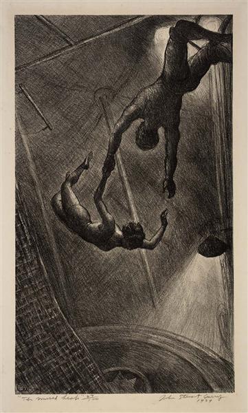 The Missed Leap, 1934 - John Steuart Curry