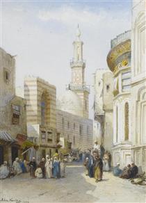 Street Scene, Cairo - John Varley II