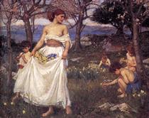 A Song of Springtime - John William Waterhouse