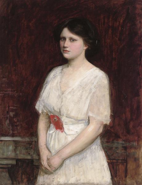 Portrait of Miss Claire Kenworthy, c.1884 - c.1900 - John William Waterhouse