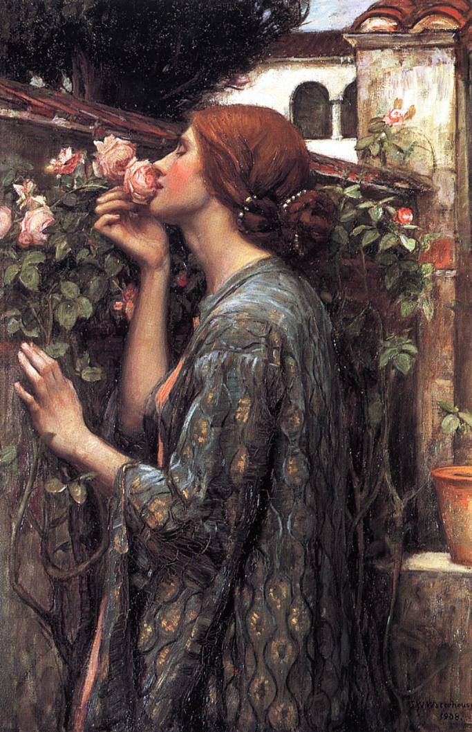 painting by John William Waterhouse: "The Soul of the Rose"