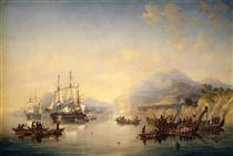 'Erebus' and the 'Terror' in New Zealand, August 1841 - Джон Уилсон Кармайкл