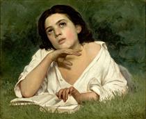 Girl with a Book - Хосе Феррас де Алмейда Жуніор