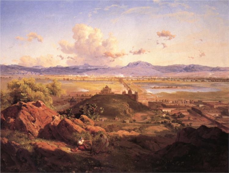 Valle de México, 1873 - Хосе Мария Веласко