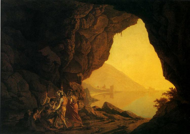 A Grotto in the Kingdom of Naples, with Banditti, 1778 - Joseph Wright