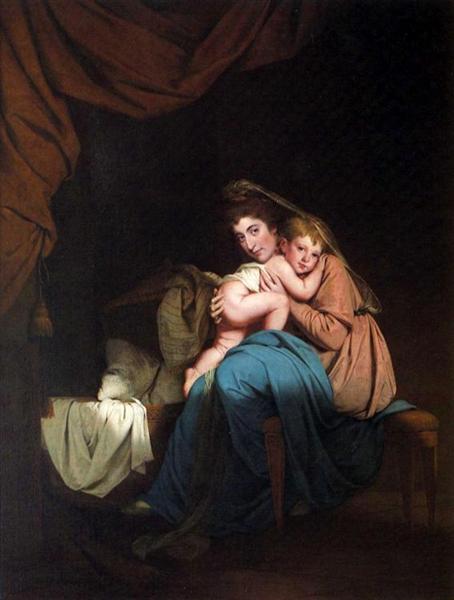 Lady Wilmot and Her Child, 1788 - Джозеф Райт