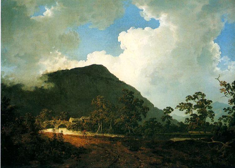 Landscape near Bedgellert, c.1790 - c.1795 - Joseph Wright of Derby
