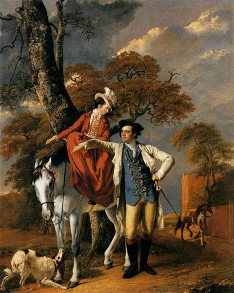 Mr. and Mrs. Thomas Coltman, c.1770 - c.1772 - Джозеф Райт