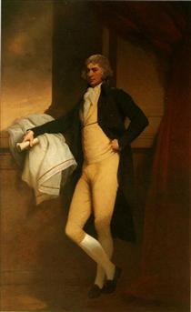 Portrait of Samuel Oldknow - Joseph Wright of Derby