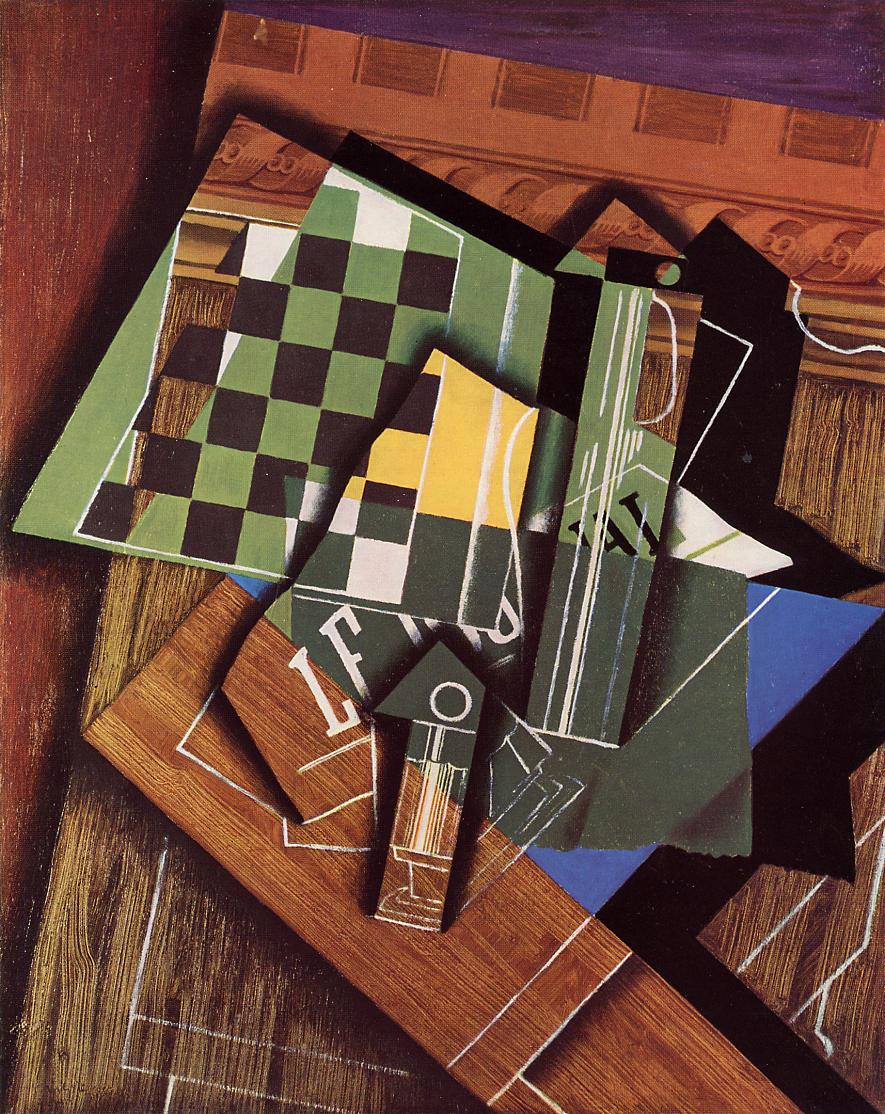 The Checkerboard  1915 Juan Gris WikiArt org