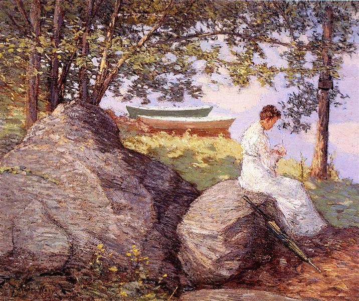 On the Shore, c.1909 - Джуліан Олден Вейр