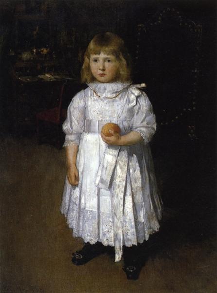 Portrait of Cara, 1887 - Julian Alden Weir