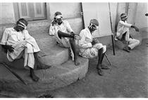 Four blind men, Bhavnagar, Gujarat - Jyoti Bhatt