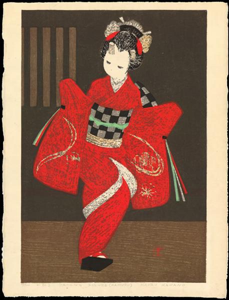Dancing Figure (Kamuro), 1960 - Kaoru Kawano
