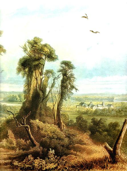 Along the Wabash [ Right ], 1834 - Карл Бодмер