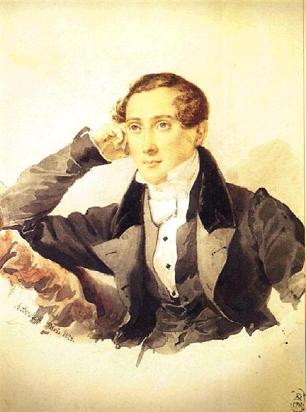Male Portrait, 1829 - Karl Pawlowitsch Brjullow