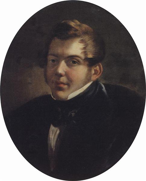Portrait of an Architect M.O. Lopyrevskiy, 1836 - Karl Brioullov