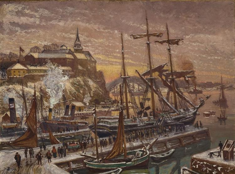 From Christiania Harbour, 1912 - Karl Edvard Diriks