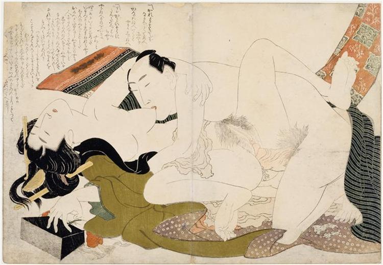 Models Hugs - Katsushika Hokusai