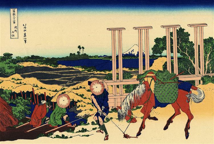 Senju in the Musachi provimce - Кацусика Хокусай