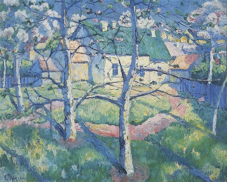 Apple Trees in Blossom - Kasimir Malevitch