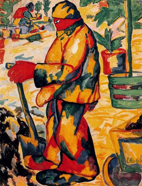 Gardener, 1911 - Казимир Малевич