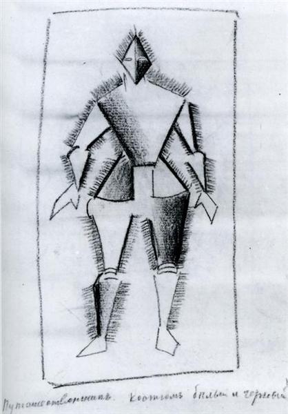 Traveler, 1913 - Kazimir Malevich