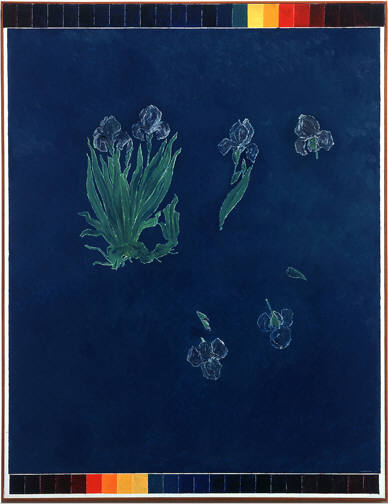 In Space, Blue Irises, 1967 - Kazuo Nakamura