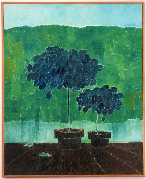 Untitled (2 potted plants) - 中村和雄