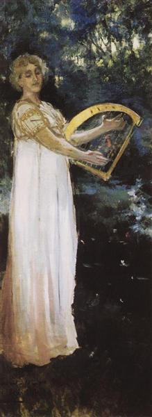 A Muse, 1887 - Konstantin Alexejewitsch Korowin