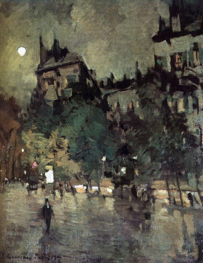 Paris after Rain, 1900 - Konstantin Korovin - WikiArt.org