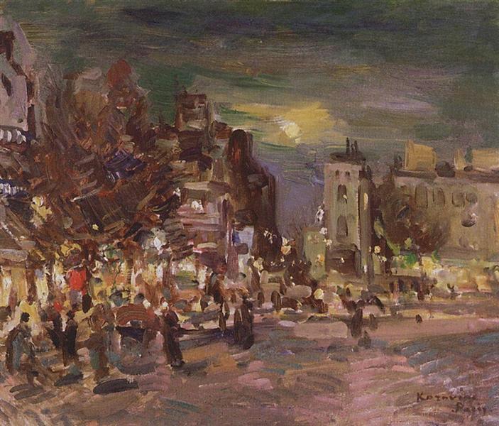 Парижский бульвар, 1911 - Константин Коровин