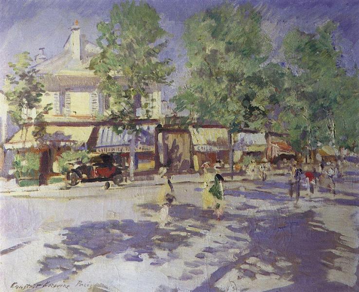 Paris in the morning, c.1920 - Konstantin Alexejewitsch Korowin