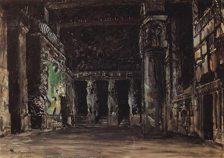 Temple of Tanit, 1909 - Костянтин Коровін