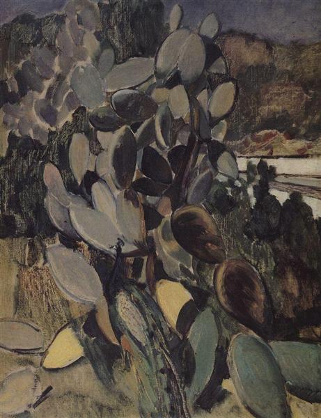 Cacti, 1907 - Kuzmá Petrov-Vodkin