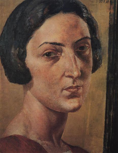 Portrait of M. Ehrenburg, 1924 - Kuzma Petrov-Vodkin