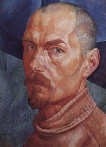 Self-portrait - Kuzmá Petrov-Vodkin