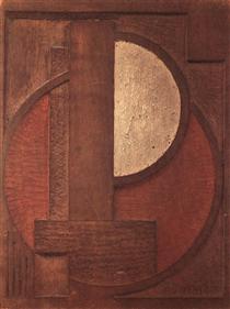 Wooden Relief - Lajos Kassak