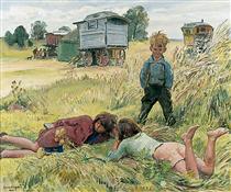 Young Gypsies - Laura Knight