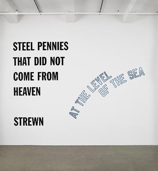Steel Pennies That..., 2008 - Lawrence Weiner