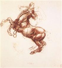 Rearing horse - Леонардо да Винчи