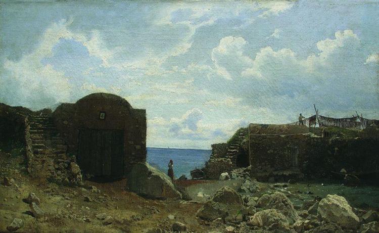 Fisherman's settlement, 1865 - Лев Лагорио