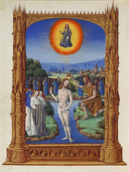 The Baptism of Christ - Limbourg brothers
